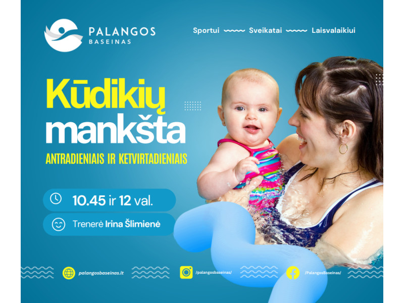 Kūdikių mankšta - Palangos baseine