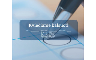 Kviečiame balsuoti už bendruomenių iniciatyvas