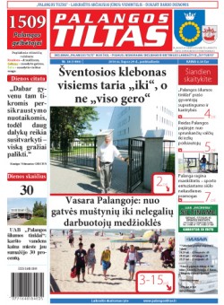 Palangos tilto laikraštis, Data: 2016-07-28, Numeris: 56 (1490) 