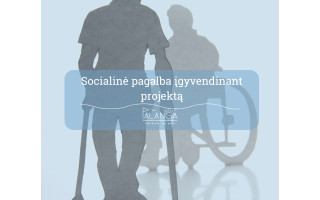 Įgyvendinant socialinį projektą pradedama aprūpinti asmenis programine įranga