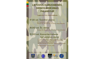 LIETUVOS KARIUOMENĖS DIENOS MINĖJIMAS PALANGOJE