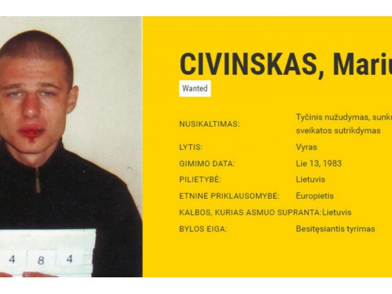 Marius Civinskas 2006 metais. Policijos nuotr.