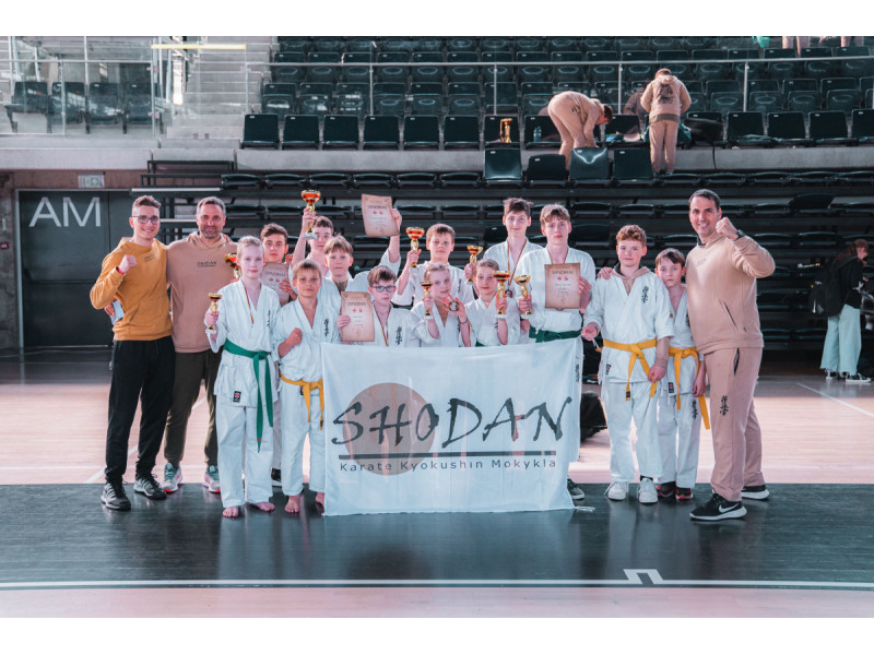 Karate Kyokushin mokyklos „Shodan” sportininkų pergalės Lietuvos vaikų čempionate Kėdainiuose