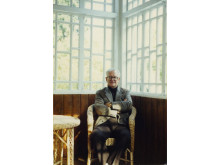 Jono Šliūpo sūnus Vytautas muziejaus verandoje, XX a. 9-10 deš. Palanga. LNM nuotrauka