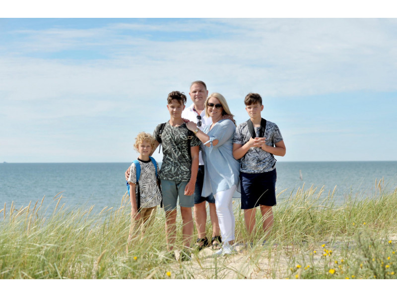 Mindaugas Skritulskas yra trijų sūnų tėvas. Foto iš asmeninės M. Skritulsko FC paskyros