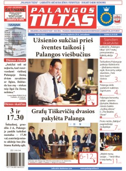Palangos tilto laikraštis, Data: 2016-11-28, Numeris: 89 (1523) 