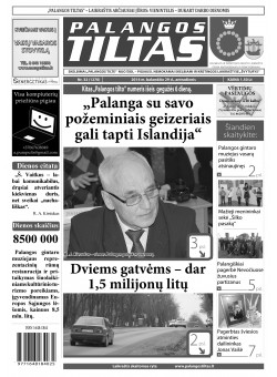Palangos tilto laikraštis, Data: 2014-04-28, Numeris: 32(1270) 