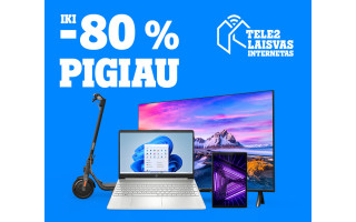 Pasinaudokite išskirtiniais „Tele2“ pasiūlymais: išmanūs daiktai iki 80 proc. pigiau 