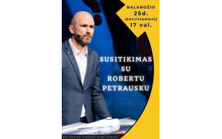 Bibliotekoje – Robertas Petrauskas! 