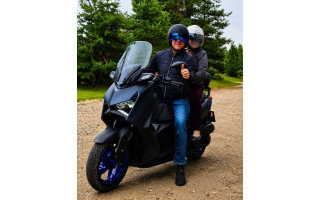 Palangos mero mama 73-iąjį gimtadienį pažymėjo pirmuoju pasivažinėjimu motociklu