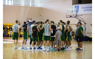 Lietuvos nacionalinė krepšinio rinktinė surengė treniruočių stovyklą Palangoje