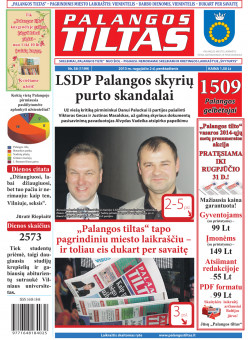 Palangos tilto laikraštis, Data: 2013-08-01, Numeris: 58 (1199) 