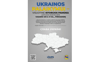 Ukrainos palaikymui – visuotinė istorijos pamoka Lietuvos mokykloms