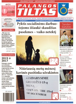 Palangos tilto laikraštis, Data: 2017-11-23, Numeris: 86(1617) 