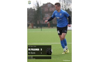 Atkakliose rungtynėse FK „Palanga” iškovojo trečią pergalę