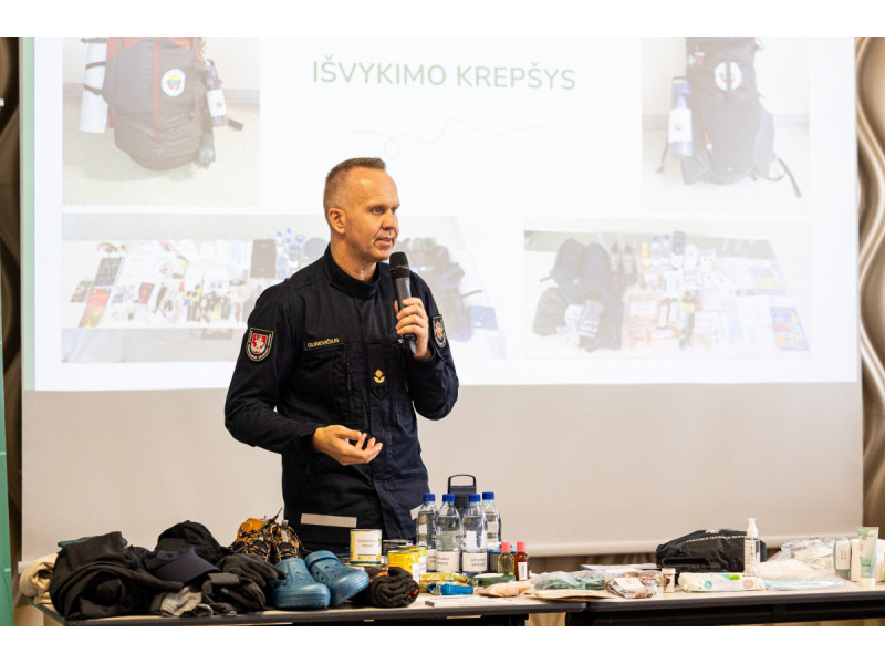Pasak D. Gurevičiaus, svarbu turėti planą ir komandą – pasirengimas nelaimėms prasideda nuo pirmųjų žingsnių (Paulius Peleckis, BNS, nuotrauka)