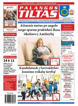 Palangos tilto laikraštis, Data: 2019-10-18, Numeris: 41 (176) 