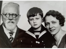 Šliūpų šeima (Jonas, Vytautas, Grasilda), 1936 m. Kaunas. VUB ŠAIC Aušrininko dr. Jono Šliūpo archyvo nuotrauka