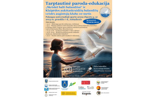 Gruodžio 7 d. – nemokama tarptautinė paroda-edukacija „Skriskit, balti balandžiai“ ir Klaipėdos aukštaskraidžių balandžių veislės augintojų klubo 10-metis