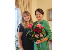 Su tarptautinės meninės raiškos asociacijos “ Menų sodas” Prezidente Danute Ruseckaja