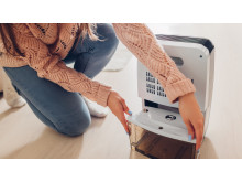 Oro valytuvui keičiama talpa