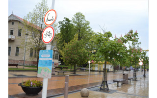 J. Basanavičiaus gatvėje vasarą draudžiamas dviračių ir elektrinių paspirtukų eismas