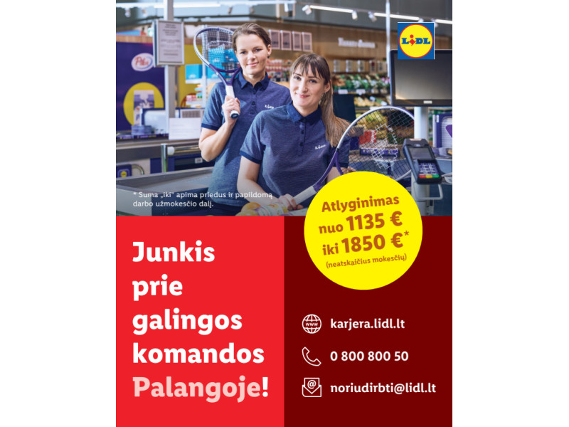 Junkis prie "Lidl" komandos Palangoje