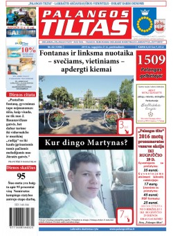 Palangos tilto laikraštis, Data: 2015-08-21, Numeris: 62 (1398) 