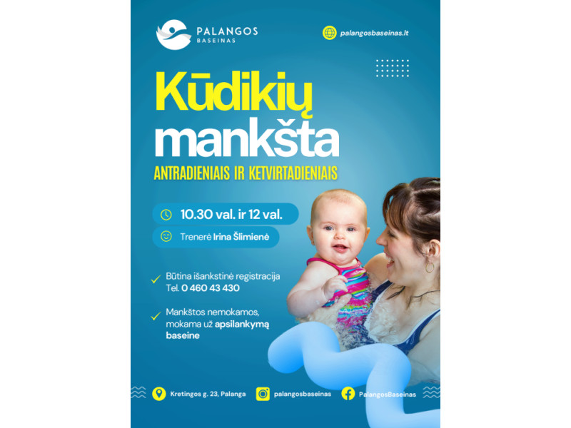 Kūdikių mankšta - Palangos baseine