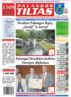 Palangos tilto laikraštis, Data: 2014-07-01, Numeris: 48 (1286) 