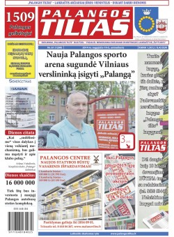 Palangos tilto laikraštis, Data: 2014-08-18, Numeris: 61(1299) 