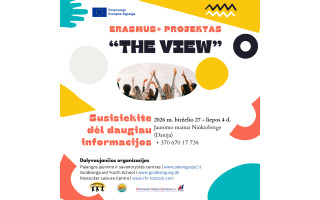 Kviečiame 14-18 metų jaunuolius registruotis ir galbūt dalyvausite Erasmus+ jaunimo mainų projekte „The View“ Niùkiobinge (Danija)