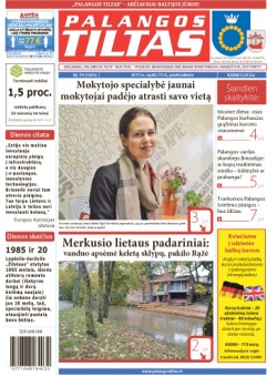 Palangos tilto laikraštis, Data: 2017-10-13, Numeris: 74 (1605) 