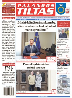 Palangos tilto laikraštis, Data: 2017-05-04, Numeris: 31(1562) 