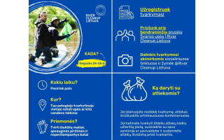 Kviečiame prisijungti prie tarptautinės upių pakrančių švarinimo iniciatyvos River Cleanup