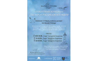 Skelbiamas literatūrinis konkursas 5–9 klasių mokiniams „Trumpos Palangos istorijos“