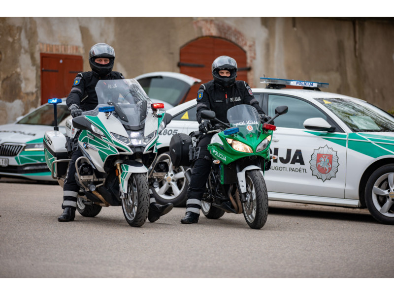 Klaipėdos apskrities keliuose patruliuoti pradeda kelių policijos motociklai