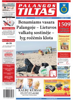 Palangos tilto laikraštis, Data: 2012-08-06, Numeris: 59 (1102) 