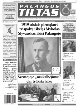 Palangos tilto laikraštis, Data: 2014-03-17, Numeris: 21(1259) 