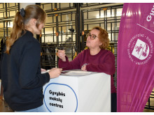 Kurorto moksleivius su studijų programomis supažindino į pajūrį atvykę Vilniaus, Kauno ir uostamiesčio universitetų atstovai. 