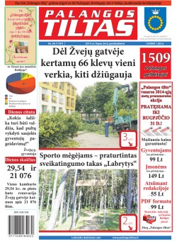 Palangos tilto laikraštis, Data: 2013-07-25, Numeris: 56 (1197) 