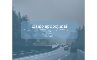 Kelyje Kunigiškiai – Palanga – eismo apribojimai