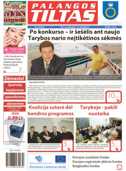 Palangos tilto laikraštis, Data: 2011-04-01, Numeris: 25 (969) 