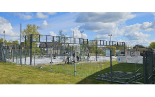 Palangoje statomas naujas sporto aikštynas –bus trys padelio ir dvi piklbolo aikštelės (FOTO GALERIJA)