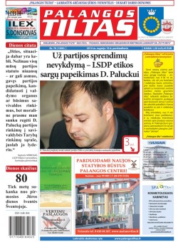 Palangos tilto laikraštis, Data: 2014-09-18, Numeris: 70(1308) 