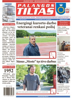 Palangos tilto laikraštis, Data: 2017-06-12, Numeris: 42(1573) 