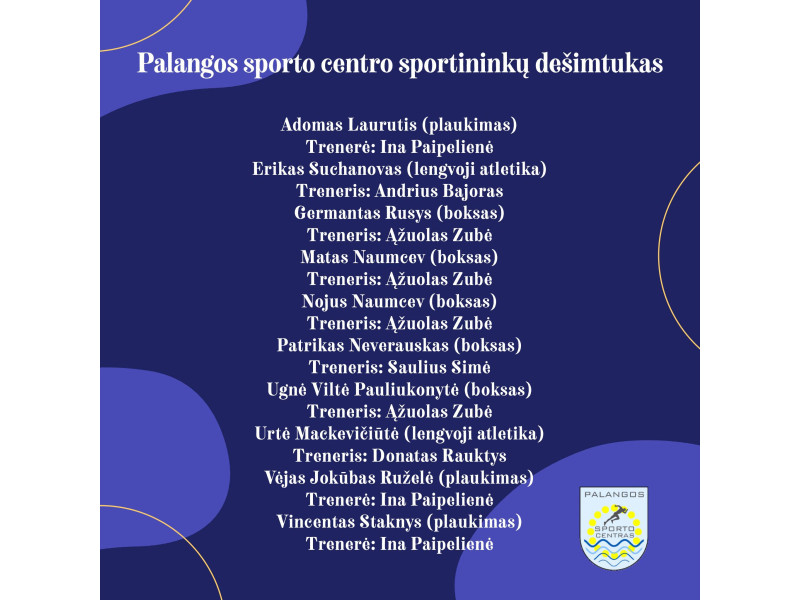 Sausio 10 dieną iškilmingai pagerbsime Palangos sporto bendruomenės talentus ir pasiekimus