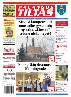Palangos tilto laikraštis, Data: 2012-12-06, Numeris: 93(1136) 