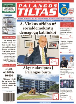 Palangos tilto laikraštis, Data: 2017-05-15, Numeris: 34 (1565) 