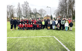 Legendinė Vlado Jurgučio progimnazijos futbolo aikštelė, futbolo čempionų kalvė, atgimė